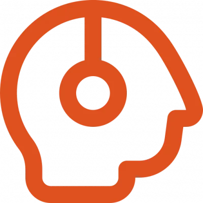 head side headphones icon