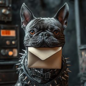 Funny newsletter dog