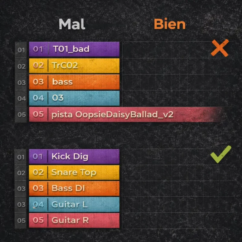 nombrar bien las pistas la cueva estudio